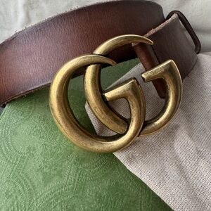 Authentic Gucci Marmont Wide Belt